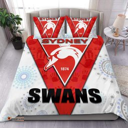 Sydney Swans Mix Aboriginal Bedding Set LT20