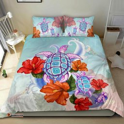 Turtle Hibiscus Bedding Set
