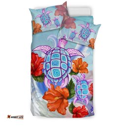Turtle Hibiscus Bedding Set