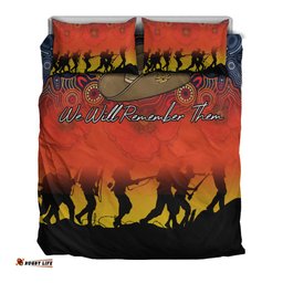 Anzac Day Bedding Set - Aboriginal Dot Painting Art -
