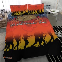 Anzac Day Bedding Set - Aboriginal Dot Painting Art -