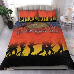 Anzac Day Bedding Set - Aboriginal Dot Painting Art -