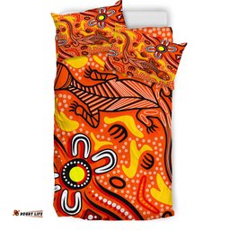 Australia Indigenous Bedding Set - Aussie Lizard Indigenous Art