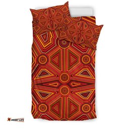 Aboriginal Bedding Set , Indigenous Patterns Ver02