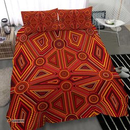 Aboriginal Bedding Set , Indigenous Patterns Ver02