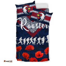 Roosters Anzac Day Bedding Set Rugby