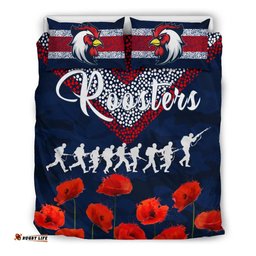 Roosters Anzac Day Bedding Set Rugby