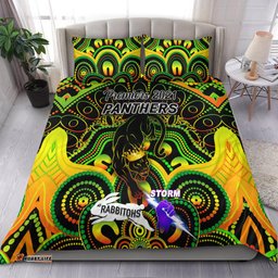 Penrith Panthers Bedding Set 2021 Indigenous Premiers The King