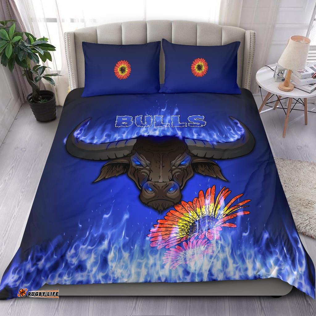 Blue Super Rugby Bedding Set Bulls Barberton Daisy