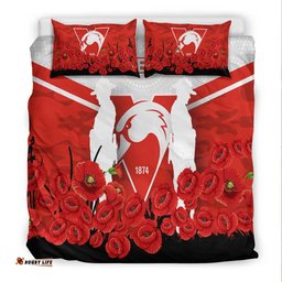 Sydney Swans Anzac Day Indigenous Art Bedding Set -