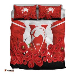 Sydney Swans Anzac Day Indigenous Art Bedding Set -