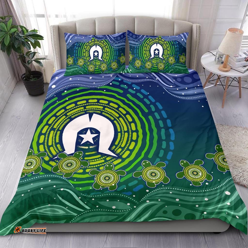Torres Strait Islanders Bedding Set - Aboriginal Turtle