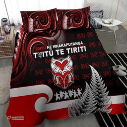 Aotearoa Toitu He Whakaputanga Bedding Set Toitu Te Tiriti O Waitangi