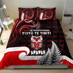 Aotearoa Toitu He Whakaputanga Bedding Set Toitu Te Tiriti O Waitangi