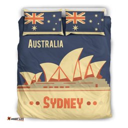 Bedding Sets - Sydney Bed Aus Flag Vintage Sydney Opera Sets