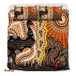 Bedding Set - Australian Aboriginal Sun and Emu