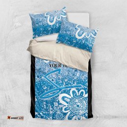 Adelaide Strikers Custom Bedding Set Minimalism Aboriginal
