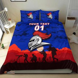 Custom Personalised Newcastle Knights ANZAC 2022 Bedding Set Simple Style