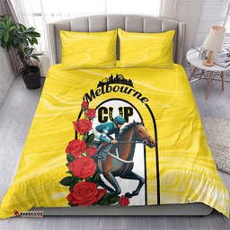 Personalised Melbourne Horse Racing Bedding Set The Race That Stops The Nation