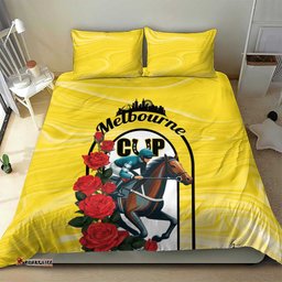 Personalised Melbourne Horse Racing Bedding Set The Race That Stops The Nation