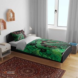 New Zealand Gecko Christmas Bedding Set Meri Kirihimete Paua Shell Mix Pohutukawa