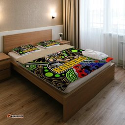 Raiders Rugby Anzac Aboriginal Bedding Set - Canberra Raiders with Anzac Day Poppy Flower Bedding Set