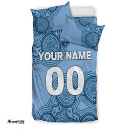 Custom Personalised Sydney Bedding Set - Indigenous Dot Painting Art -