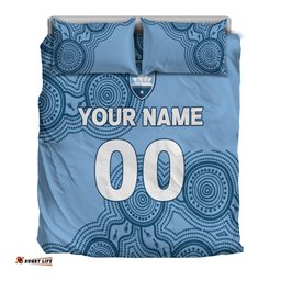 Custom Personalised Sydney Bedding Set - Indigenous Dot Painting Art -
