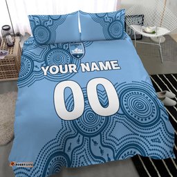 Custom Personalised Sydney Bedding Set - Indigenous Dot Painting Art -