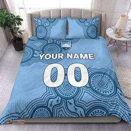 Custom Personalised Sydney Bedding Set - Indigenous Dot Painting Art -