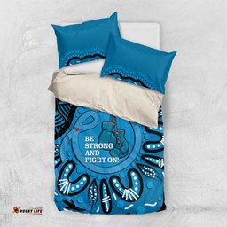 Australia Diabetes Awareness Month Bedding Set Be Strong And Fight On Aboriginal Art