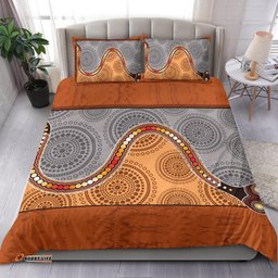 Aboriginal Bedding Set , Indigenous Snake