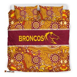 Brisbane Broncos Bedding Set Aboriginal Patterns