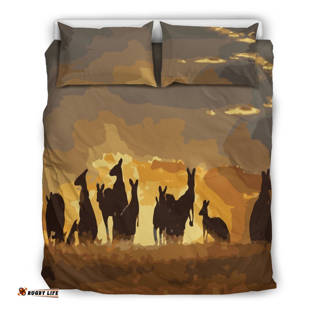 Bedding Sets - Kangaroo Bed Sets Family Sunset Ver02