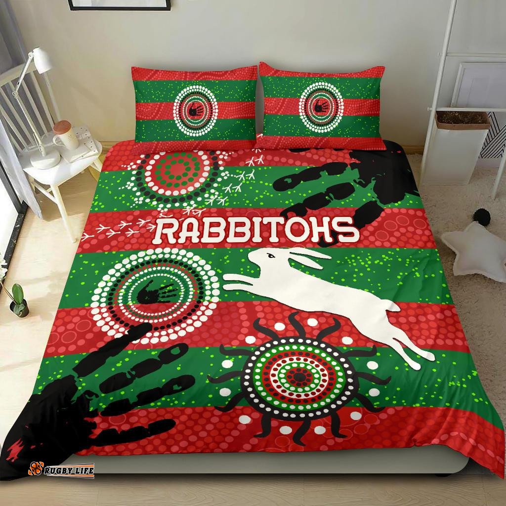 South Sydney Rabbitohs Indigenous Bedding Set Country Style No.1