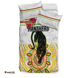 Penrith Panthers ANZAC 2022 Bedding Set Indigenous Vibes White