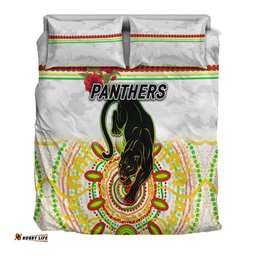 Penrith Panthers ANZAC 2022 Bedding Set Indigenous Vibes White