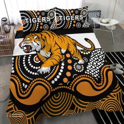 Tigers Indigenous Bedding Set Wests