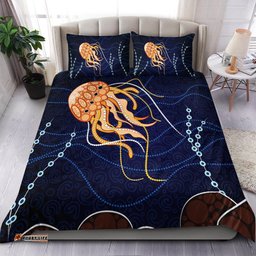 Aboriginal Bedding Set - Aboriginal Depicting Jellyfish