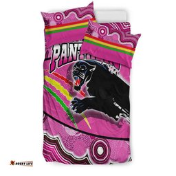 Panthers Rugby Bedding Set Aboriginal Basic Style-Pink