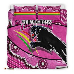 Panthers Rugby Bedding Set Aboriginal Basic Style-Pink