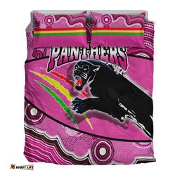 Panthers Rugby Bedding Set Aboriginal Basic Style-Pink