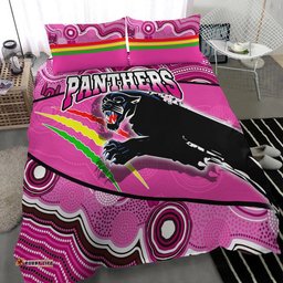 Panthers Rugby Bedding Set Aboriginal Basic Style-Pink