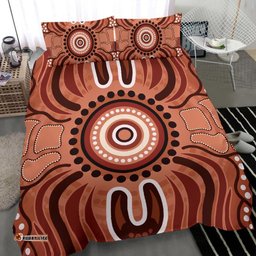 Aboriginal Bedding Set - Indigenous Art Patterns Ver02
