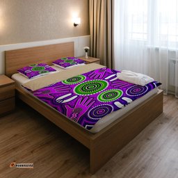 Australia Indigenous Bedding Set - Aboriginal Inspired Meeting and unity concept