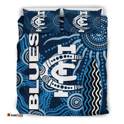 Carlton Blues Bedding Set Aboriginal