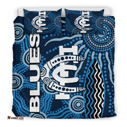 Carlton Blues Bedding Set Aboriginal
