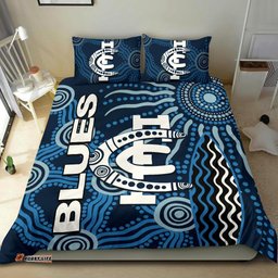 Carlton Blues Bedding Set Aboriginal