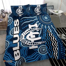 Carlton Blues Bedding Set Aboriginal