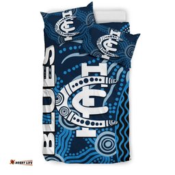 Carlton Blues Bedding Set Aboriginal